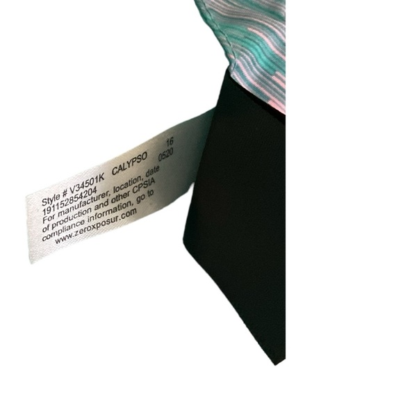 ZeroXPosur Quilted Blue Pink Puffer Jacket, Tek Gear Long Sleeve‎ Warm Zip SZ 16 - Picture 9 of 10